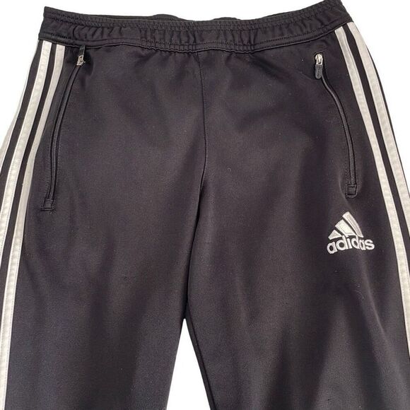 EUC Adidas Black Climalite Soccer Pants Ankle Zip - Men’s Small - Picture 4 of 11